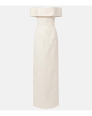 Markarian Robe Clover Aus Jacquard - Weiß
