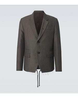 Undercover Blazer Con Ricamo - Nero