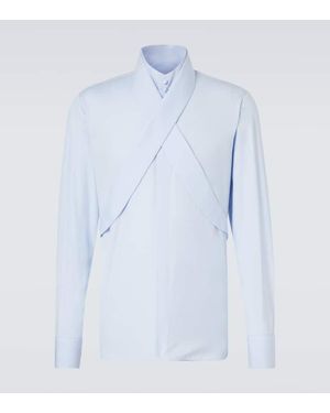 Dries Van Noten Chemise Carvies En Coton - Bleu