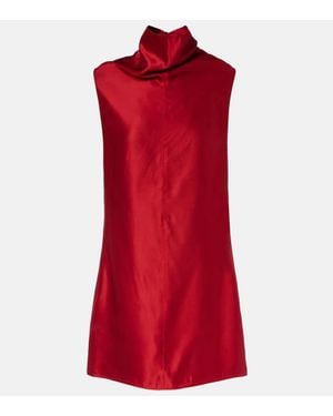 KHAITE Minikleid Daria Aus Satin - Rot