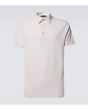 Loro Piana Polohemd Aus Baumwolle - Weiß