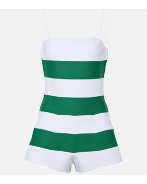 Jacquemus La Combi Bimini Striped Playsuit - Green