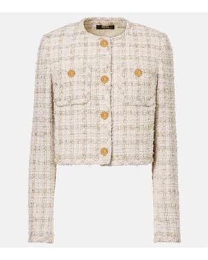 Versace Medusa Tweed Jacket - White