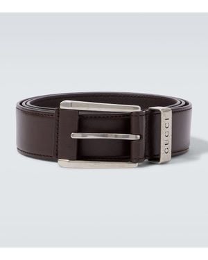Gucci Guertel Aus Leder - Braun