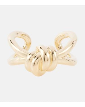 Bottega Veneta Knot-Plated Sterling Ring - Metallic