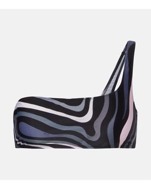 PUCCI Bikini-Oberteil Marmo - Blau