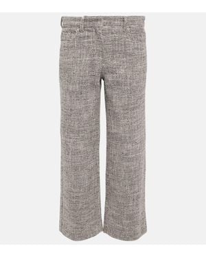 Max Mara Cropped-Hose Lira - Grau