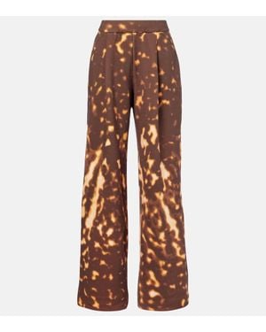 Dries Van Noten Weite Hose Aus Baumwolle - Braun