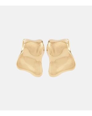 Oscar de la Renta Sculpted Clip-On Earrings - Natural