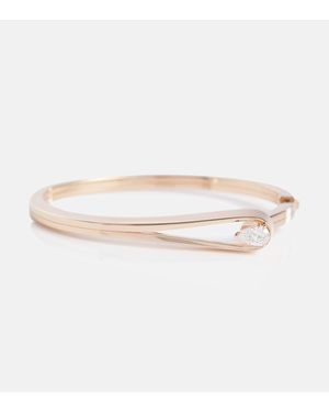 Repossi Serti Inverse 18Kt Rose Bracelet With Diamond - White