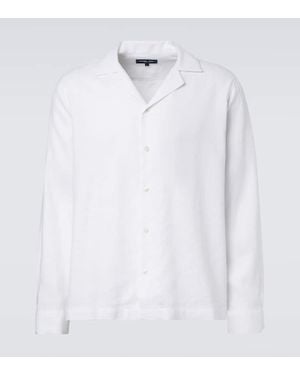 Frescobol Carioca Camisa De Lino Y Algodon - Blanco