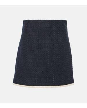 Veronica Beard Minirock Roman Aus Tweed - Blau
