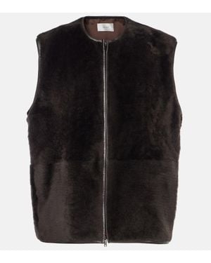 The Row Weste Andi Aus Shearling - Schwarz