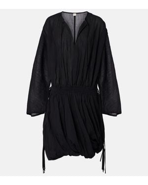 TOTEME Cotton Minidress - Black