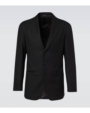 Saman Amel Veste De Costume En Laine - Noir