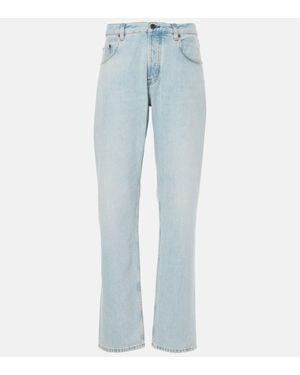 Miu Miu Low-Rise Wide-Leg Jeans - Blau