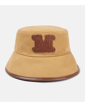 ハット Max Mara Embroidered Polyester Tessa Bucket Hat Max Mara Tessa Bucket Hat in Beige | endource