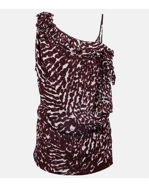 Dries Van Noten Bedrucktes Top - Lila