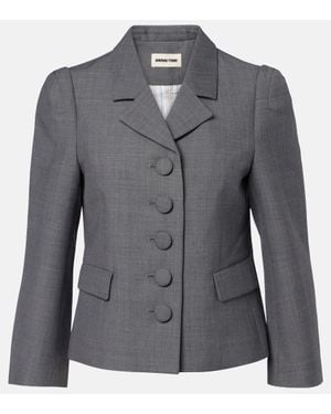 ShuShu/Tong Single-Breasted Blazer - Gray
