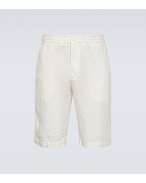 ZEGNA Linen Bermuda Shorts - White