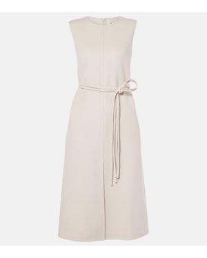 Max Mara 'Max Mara Simone Virgin Wool Midi Dress - Natural