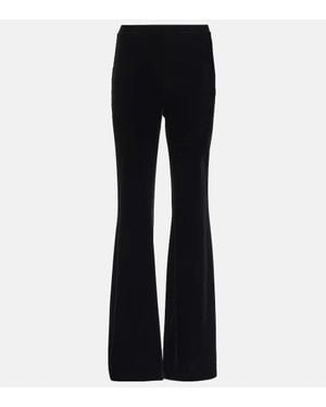 Diane von Furstenberg Weite Hose Aus Ruthette-Samt - Schwarz