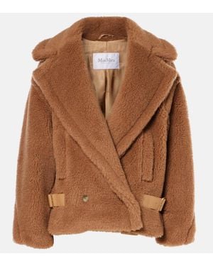 Max Mara Jacke Vanadio aus Teddyfleece - Braun