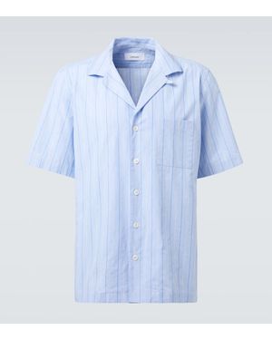 Lardini Hemd Aus Baumwollpopeline - Blau