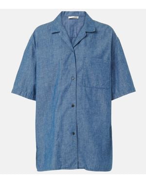 The Row Hemd Jorge Aus Chambray - Blau
