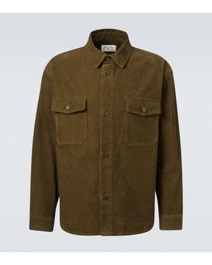 Saint Laurent Cotton Corduroy Overshirt - Green