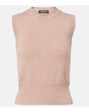 Loro Piana Chaleco De Cachemir Y Seda - Rosa