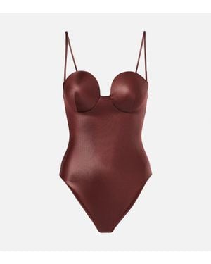 Magda Butrym Badeanzug Retro - Rot