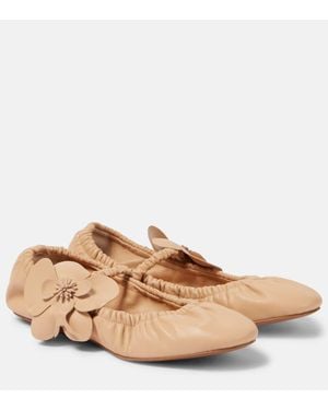 Zimmermann Mary-Jane-Ballerinas Orchid Aus Leder - Natur