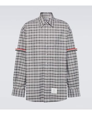 Thom Browne Hemd Aus Baumwolle - Grau