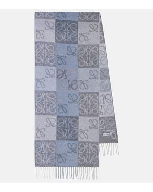 Loewe Sciarpa Anagram - Blu