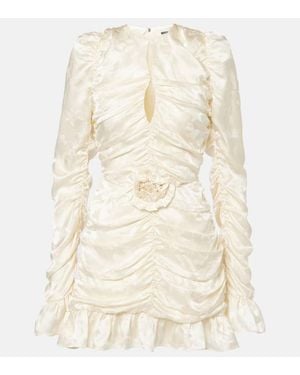ROTATE BIRGER CHRISTENSEN Bridal Minikleid Aus Seidensatin - Natur