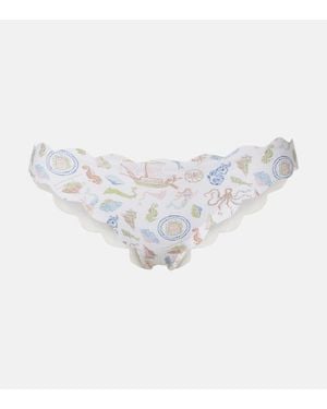 Marysia Swim Braga De Bikini Antibes Festoneada - Blanco