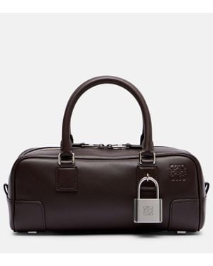 Loewe Amazona 23 Leather Tote Bag - Black