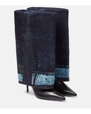 Jimmy Choo Botas altas con tacón de 90 mm de x Jean Paul Gaultier - Azul