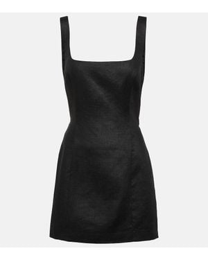 SIR. Iris Linen Minidress - Black