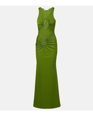 Christopher Esber Paisley Gathered Maxi Dress - Green