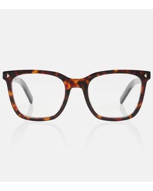 Prada Eckige Brille - Braun