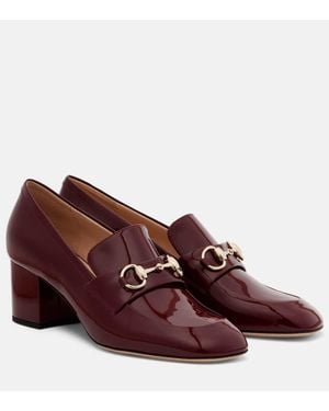 Gucci Loafer-Pumps Lady Horsebit Aus Leder - Lila