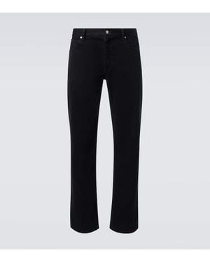 Calvin Klein 02 Mid-Rise Straight Jeans - Black