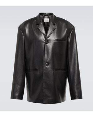 Nanushka Sanco Faux Leather Jacket - Black