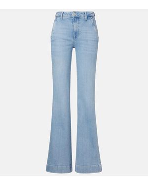 7 For All Mankind Modern Dojo High-Rise Bootcut Jeans - Blue