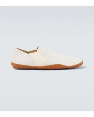 Lemaire Vibram Glove Leather Slip-On Shoes - White