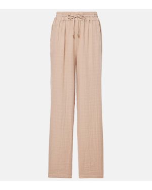 Melissa Odabash Krissy Cotton Joggers - Natural