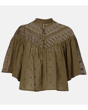Nili Lotan Top Mikki - Verde