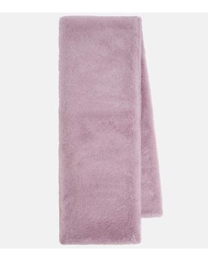 Max Mara Echarpe En Laine Et Soie - Violet
